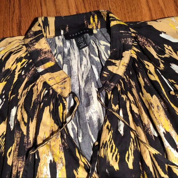 TOPSHOP 100% Cotton Oversized Cropped Blouse. Size 6. - Picture 3 of 15